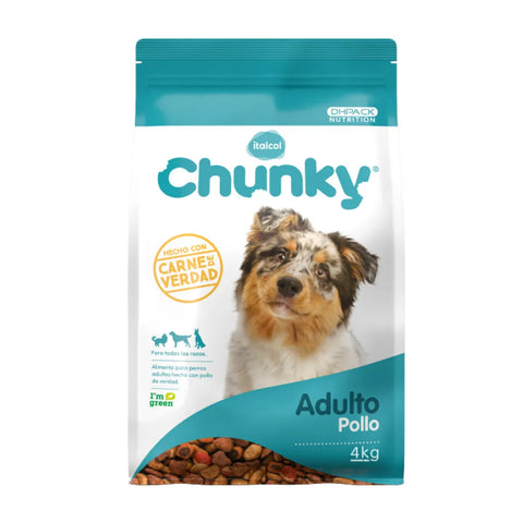 Alimento para perro chunky adulto nuggets pollo